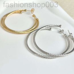 Desginer David Yurma bracelet Jewellery 925 Sterling Silver Large Circle Earrings Fashion Earrings