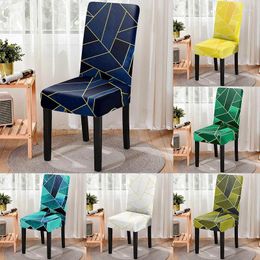 Chair Covers Geometric Style Home Anti-fouling Cushion Elastic One-piece Gaming Cover Washable Computer Office Protector