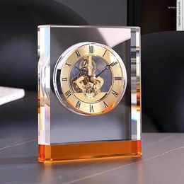 Table Clocks Modern Mini Desk Clock Office Luxury Automatic Decoration Horloge De Priere Musulmane Home Decor Items
