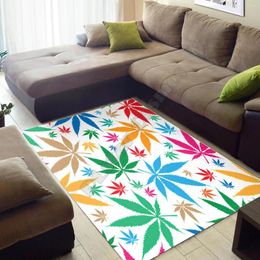 Carpets Leaves Area Rug Gift 3D Printed Room Mat Floor Anti-slip Large Carpet Home Decoration 2