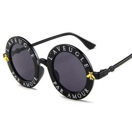 new sunglasses small bees round frame sunglasses men and women fashion glasses trend sunglasses UV400 1583304