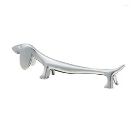 Chopsticks Stainless Steel Tableware Stand Dog Shaped Metal Rack Spoon Ractical Chopstick Support For Home Kitch