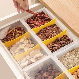 Storage Bottles Moisture-Proof Seasoning Jar Spice Organiser Bottle Container Separate Form Kitchen Gadget Box