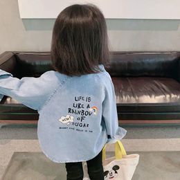 Jackets Baby Clothes Denim Jacket Girls Boys Fashion Windbreaker Spring Autumn Cartoon Coat Children's Jacke 2-7Years