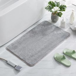 Bath Mats Bathroom Mat Carpet Non-slip Bedroom Rug Absorbent Quick Dry Washable Floor Toilet Shower 50x80cm