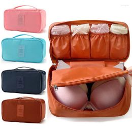 Storage Bags Portable Multifunction Travel Bag Folding Cases Underwear Women Foldable Divider Organiser Lingerie Bra