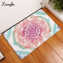 Carpets Zeegle Printing Mat Door Digital Foot Pad Bathroom Kitchen Toilet Absorbent Non-slip Carpet Tapete Doormat