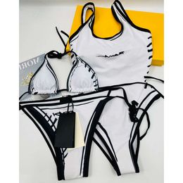 Designer Bikinis for Womens Sexy Swimsuit Design Letter Printed Strappy Swimwear Women Two Piece Backless Beach Sets 4 Styles ggitys RVFM