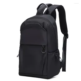 Backpack Small Men's Backpacks Sports Outdoor Man School Bag Fashion Oxford Cloth Mini Travel Shoulder Bags For Male 2024 Black Rucksack