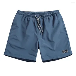 Men's Shorts Men Swim Briefs 2024 Drawstring Short Pants Casual Quick-Drying Solid Color Swims Surfing Beachwear Clothing