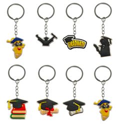 Keychains Lanyards Bachelor Keychain For Birthday Christmas Party Favours Gift Keyring Backpack Car Charms Suitable Schoolbag Men Key R Otdi6