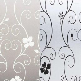 Window Stickers 2024 No-Glue Stain Privacy Glass Film Frosting Opaque Static 60X400cm