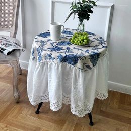 Table Cloth The Round Wholesale French Rural Lace Cloth_Kng644