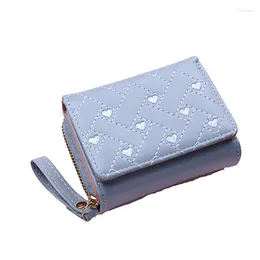 Storage Bags Wallets For Women Kawaii Cute Wallet Luxury Designer Lady Pink Purse Womens Small Leather Coin