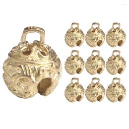 Party Supplies 10 Pcs Small Brass Bell Bells For Crafts Ornament Classical Vintage Decoration Tiny Metal
