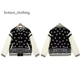 Rhude Jackets Mens Varsity American Vintage Baseball Letterman Jacket Jacket Womens Embroidered Print High Street Coat Available in A Variety of Styles 94
