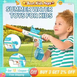 Gun Toys Sand Play Water Fun New electric water gun large capacity continuous fire high-pressure water gun childrens outdoor summer swimming pool beach toyL2405