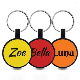 Dog Apparel Personalised Pet ID Tags Anti-lost Collar Accessories Custom Silent Tag Silicone For Dogs