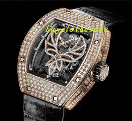 Высококачественные наручные часы дизайнер роскошные мужские часы Classic Limited Edition RM051 Tourbillon Watch Manual Tourbillon Movement Sport Watch