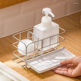 Kitchen Storage Adjustable Sink Rack 304 Stainless Steel Drain Sponge Faucet Holder Organizer