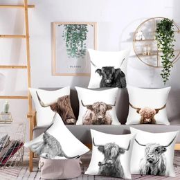 Pillow Animal Series Covers Decorative Car Sofa Cover Bed Pillowcase Home Decoration Farmhouse Decor (45 45cm)