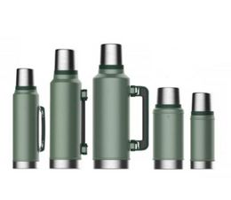 Ready To Ship Legendary Classic Flasks 304 Stainless Steel Household Thermos Outdoor Kettle With Large Capacity CLASSIC VACUUM BOTTLE GREEN BLUE BLACK
