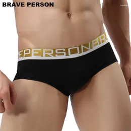 Underpants BRAVE PERSON Brand Men's Underwear Male Boxer Shorts Cotton Fashion Sexy Small Boxers Men Arrivals B1160