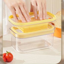 Storage Bottles Sealed Butter Cutting Box Food Grade Preservation Cheese Refrigerated Organiser