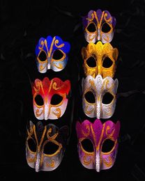 Express Promotion Selling Party Mask With Gold Glitter Mask Venetian Unisex Sparkle Masquerade Venetian Mask Mardi Gras C7078463