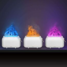 New Nordic Simulation Flame Aromatherapy Hine, Bedroom Atmosphere Light, Humidifier, Air Purifier, Home Smart Gift