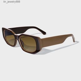 Yeetian Premium Unisex Rectangular Dark Glasses Unique Outside Inside Color Customized Acetate Sunglasses