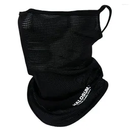 Bandanas Breathable Bike Mask Fashion Solid Color Silk Sun UV Protection Windproof Dustproof Full Face Outdoor Sport