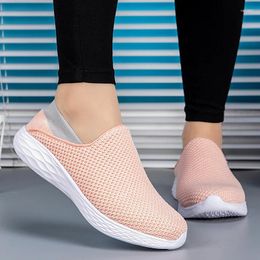 Casual Shoes Womens Slip Ins On Flats Breathable Unisex Hands Free Sneakers Outdoor Walking Sport Tennis For Lady