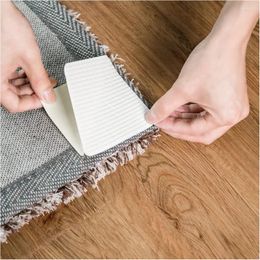 Bath Mats 4 PCS Non Slip Washable Grippers Rug Pads For Keep Your In Place & Make Corner Flat And Easily Peel Off