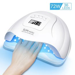 Nail Dryer LED Nail Lamp UV Lamp for Curing All Gel Nail Polish With Motion Sensing Manicure Pedicure Salon Tool 240507