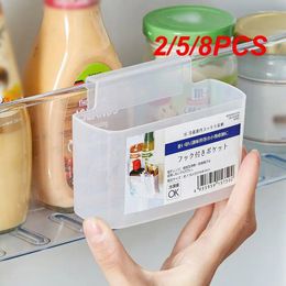 Kitchen Storage 2/5/8PCS Fridge Box Organizer Adjustable Refrigerator Rack Sauce Bag Organiser