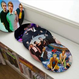Pillow Summer 5s Band Mat Nordic Printing Fabric Non-slip Living Room Sofa Decor Students Stool Tatami Office Seat
