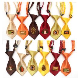 Dog Apparel 30PCS Thanksgiving Pet Supplies Tie Turkey Holiday Grooming Accessories Neckties Fall Products For Dogs