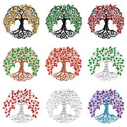 Decorative Figurines Tree Of Life Wall Hanging Metal Spray Paint Iron Art Decorations Home Decor Accessories Wedding Banquet Living Room