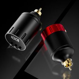 Neebol Tattoo Power Supply for Machine Wireless Pen Battery 1250mAh RCA Connector Rechargeable USB 240510