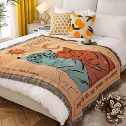 Party Supplies HOme Tablecloth Tapestry Camping Blanket Decorated Bed Sheet American Retro Sofa For