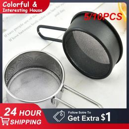 Baking Tools 5/10PCS Sugar Powder Mesh Sieve Hand-held Universal 430 Stainless Steel Kitchen Gadgets 40 Wire Fine Small