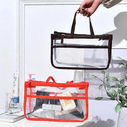 Storage Bags Portable Travel Wash Bag Female PVC Transparent Waterproof Makeup Pouch Large Capacity Cosmetic Skin Care Organiser Case