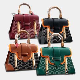 Goyyard Classic Saigon Tote Bag Luxury Designer Mini Shoulder Handbag Go Yard Bag Women Saddle Bag Crossbody Bag Designer Bag Wooden Handle Tote Shoulder Bag 151