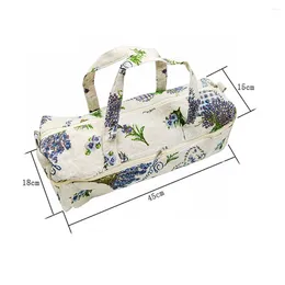 Storage Bags Large Fabric Knitting Needles Bag Household Yarn Tote Tools Multiple Patterns