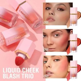 8 Colours Liquid Blush Waterproof Multipurpose Nourishing Stick Cheek Natural Blusher Cute Korean Makeup for y240510