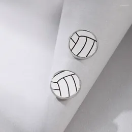 Stud Earrings Fashion Basketball Football Women's Beautiful Dropping Metal Party Jewelry Accessories