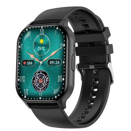 Ny HK26 Smartwatch Bluetooth-samtal 2,04-tums högupplöst skärm, hjärtfrekvens, blodtryck, multi träningsarmband