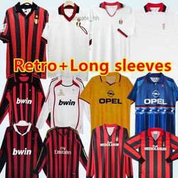 Soccer Jerseys Retro soccer jerseys 95 96 02 03 04 05 06 07 09 10 11 12 13 14 AC KAKA MILAN IBRAHIMOVIC WEAH Maldini football shirts 2006 2007 2008 2010 PIRLO BAGGIO jersey