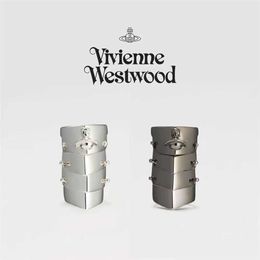Designer Westwoods Four Bone Joint Armor Saturn Ring Che Shengyuans Same Style Gold and Silver Cool Mens Womens Nail